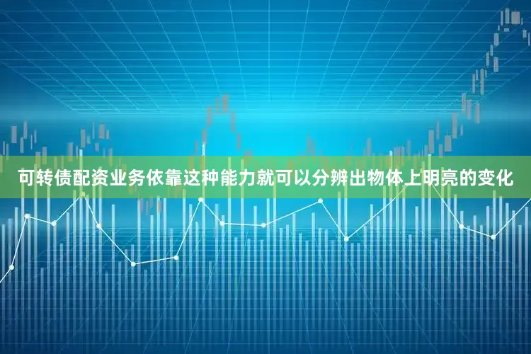 可转债配资业务依靠这种能力就可以分辨出物体上明亮的变化